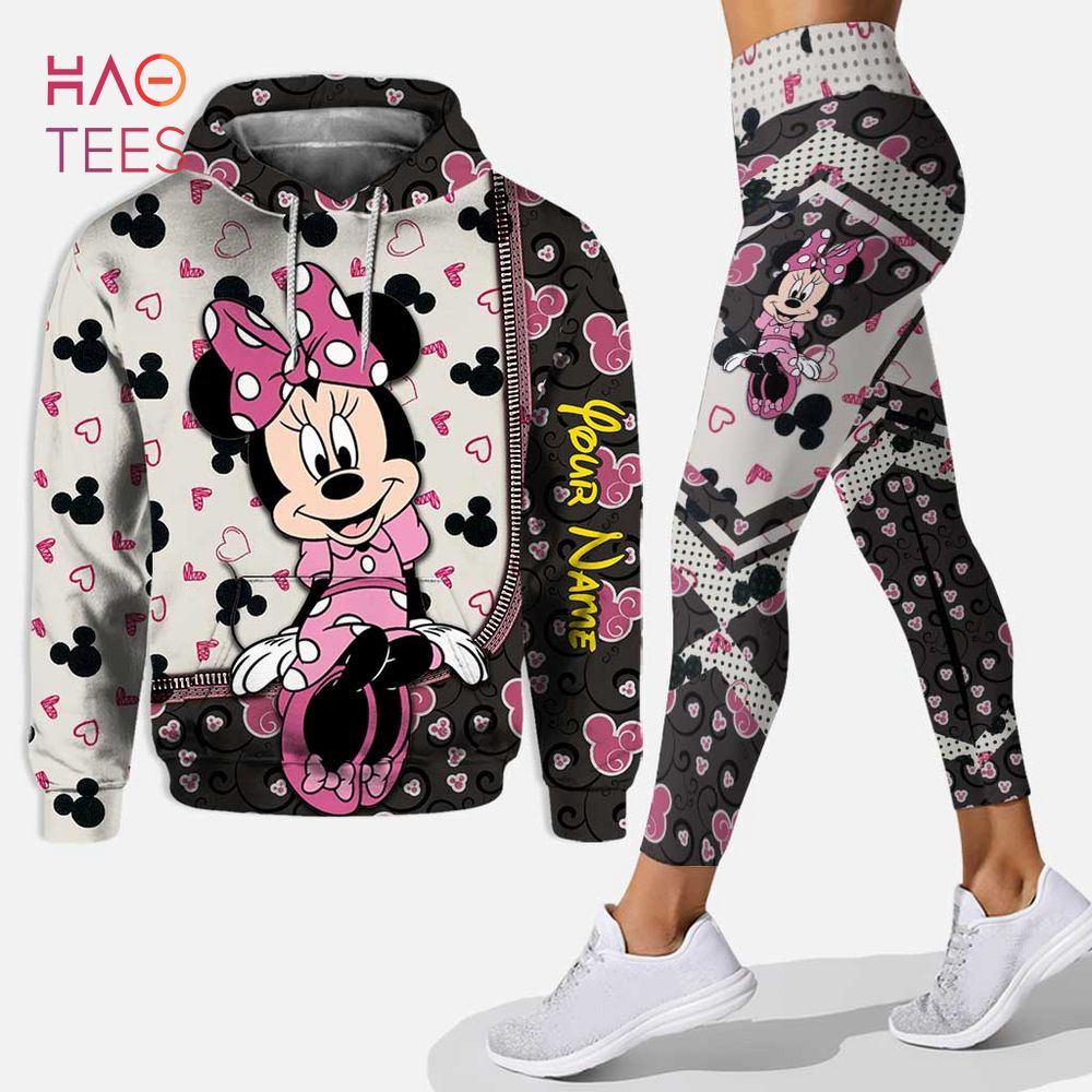 HOT] Personalized Minnie Mouse Hoodie Leggings Set 3D All Over Print