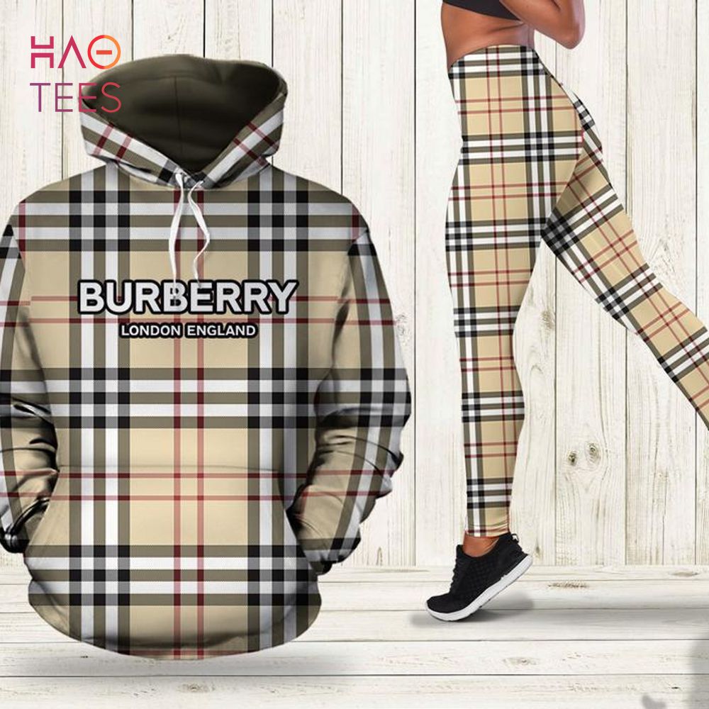 TRENDING] Burberry London England Hoodie Leggings Luxury Brand Clothing
