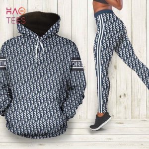 [TRENDING] Dior Navy Hoodie Leggings Luxury Brand Clothing