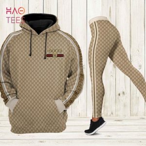 [TRENDING] Gucci Beige Hoodie Leggings Luxury Brand Clothing