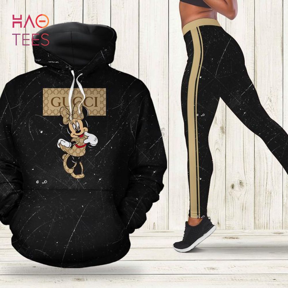 [TRENDING] Gucci Minnie Mouse Hoodie Leggings For Women Luxury Brand Clothing