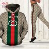 [TRENDING] Gucci Stripe 3D Hoodie Leggings Luxury Brand Clothing