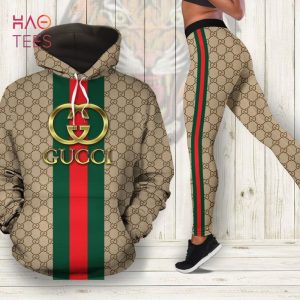 [TRENDING] Gucci Stripe 3D Hoodie Leggings Luxury Brand Clothing