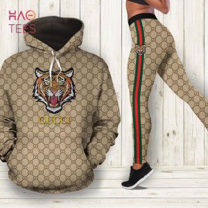 [TRENDING] Gucci Tiger Hoodie Leggings Luxury Brand Clothing