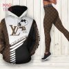 [TRENDING] Louis Vuitton Luxury Brand Brown Chess Pattern 3D Hoodie Leggings Set LV Gift