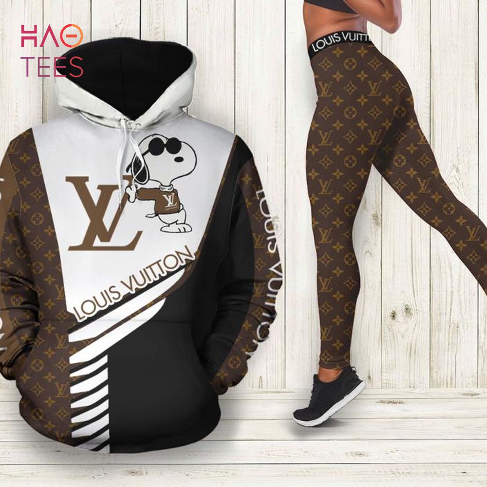 [TRENDING] Louis Vuitton Snoopy Hoodie Leggings Luxury Brand LV Clothing