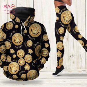 [TRENDING] Versace Logo Seamless Pattern 3D Hoodie and Leggings Set