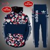 Available Adidas Red White Hoodie And Pants Limited Edition