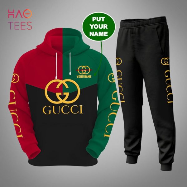 Gucci Red Green Black Hoodie And Pants