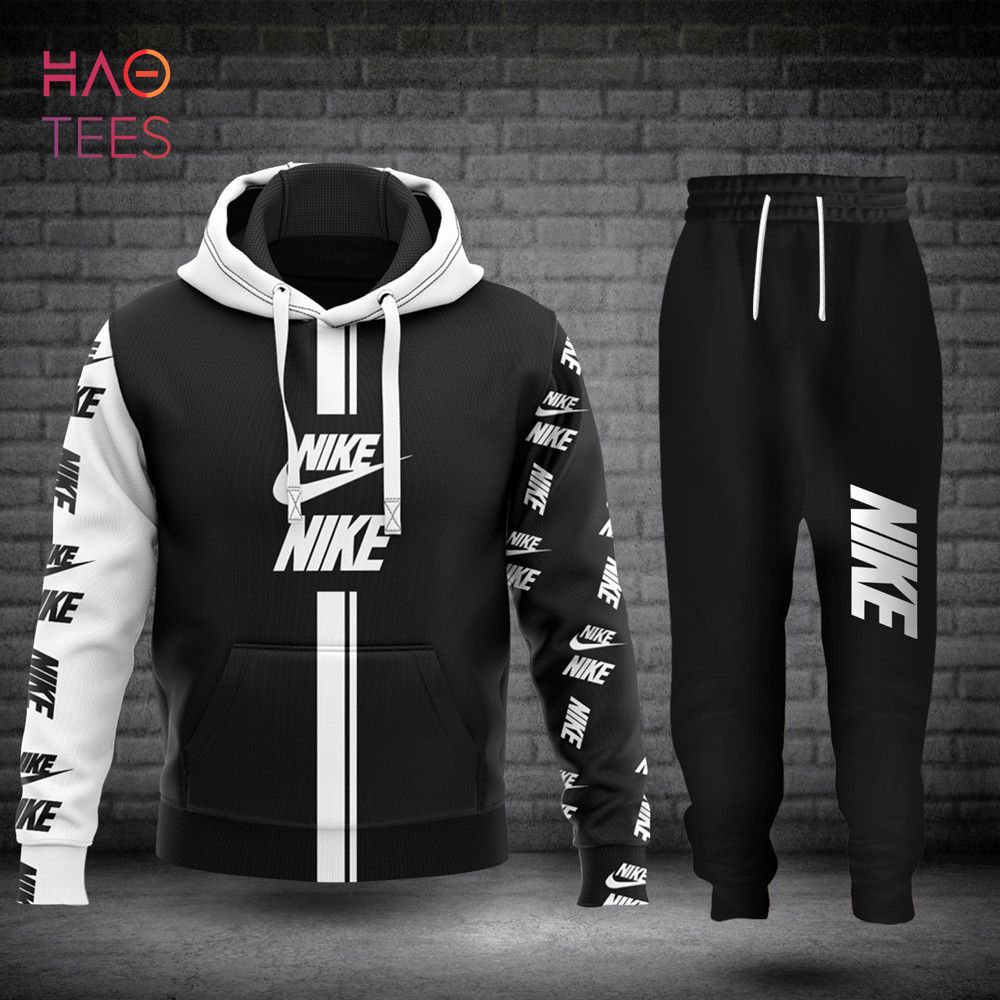 NEW Nike Black White Hoodie And Pants Pod Design