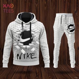 Nike White Luxury Hoodie And Pants Limited Edition