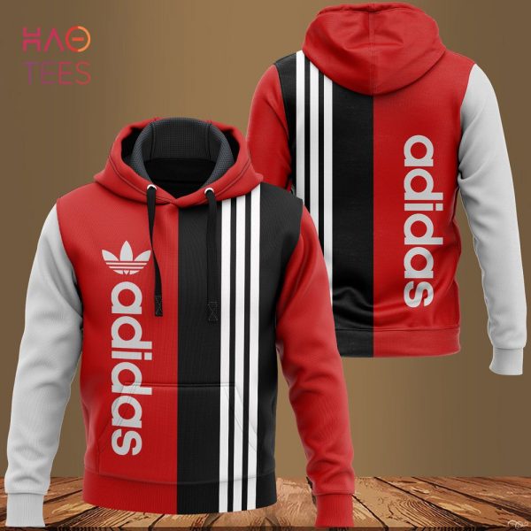 [TRENDING] Adidas Black White Red Hoodie Pants Limited edition