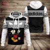 New Adidas Black Hoodie Pats All Over Printed