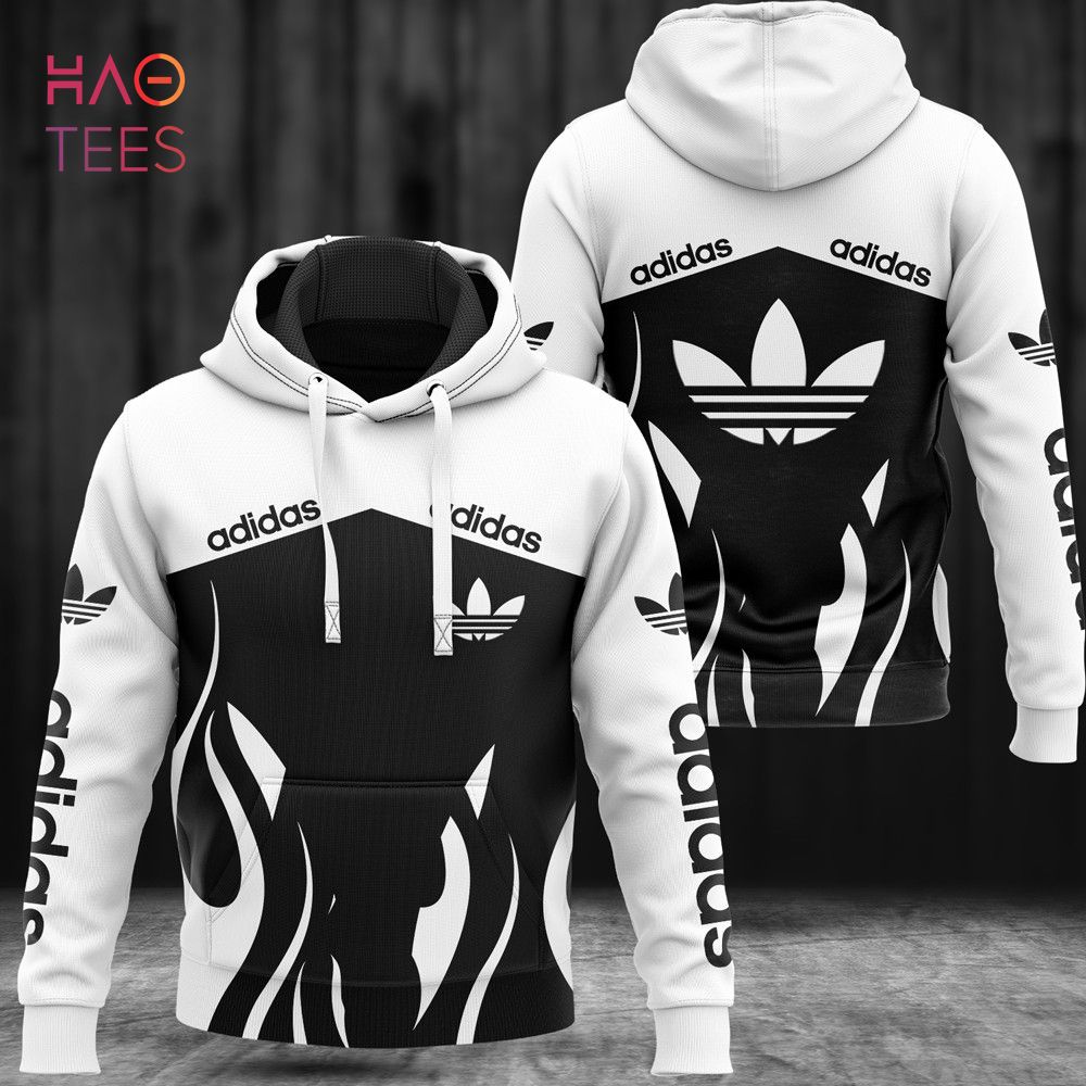 NEW Adidas Black White Hoodie Pants Limited edition Luxury Store