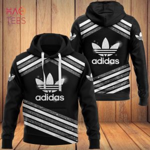 NEW Adidas Luxury Black 3D Hoodie And Pants Limited edition