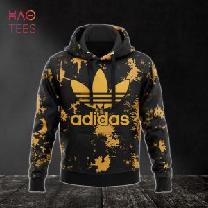 New Adidas Luxury Black Yellow Hoodie Pats Pod Design