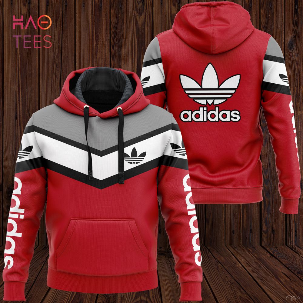 NEW Adidas Luxury Red Hoodie And Pants Limited edition Luxury Store