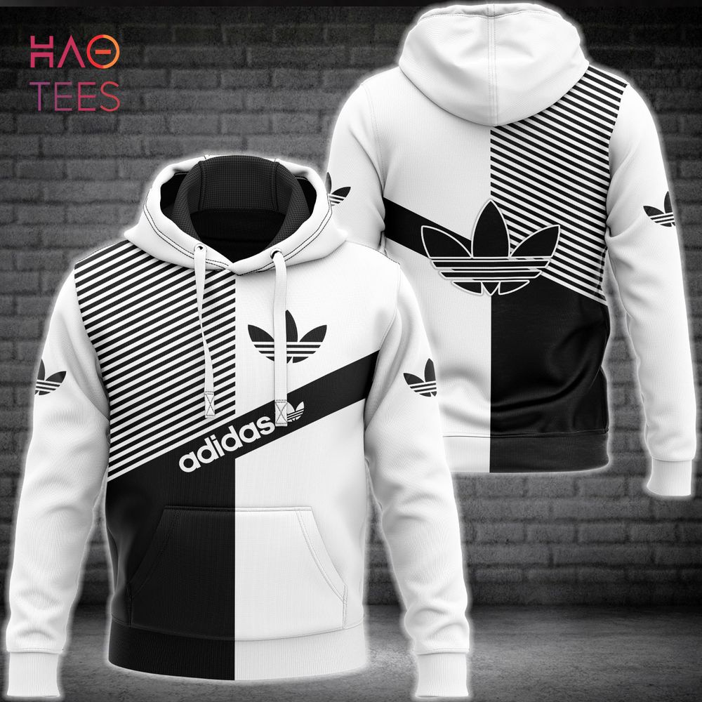 NEW Adidas White Black Hoodie And Pants Limited edition