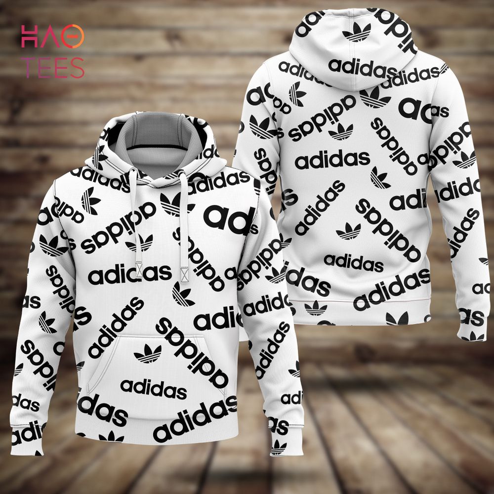 [BEST] Adidas Luxury White Hoodie And Pants Limited edition