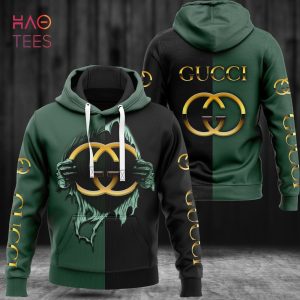 HOT Guuci Green Balck 3D Hoodie Pants Limited Edition