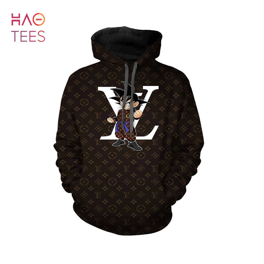 HOT Louis Vuitton Black Goku Personalized Hoodie And Pants Limited Edition Luxury Store