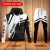 [BEST] Adidas White Black Hoodie And Pants Pod Design