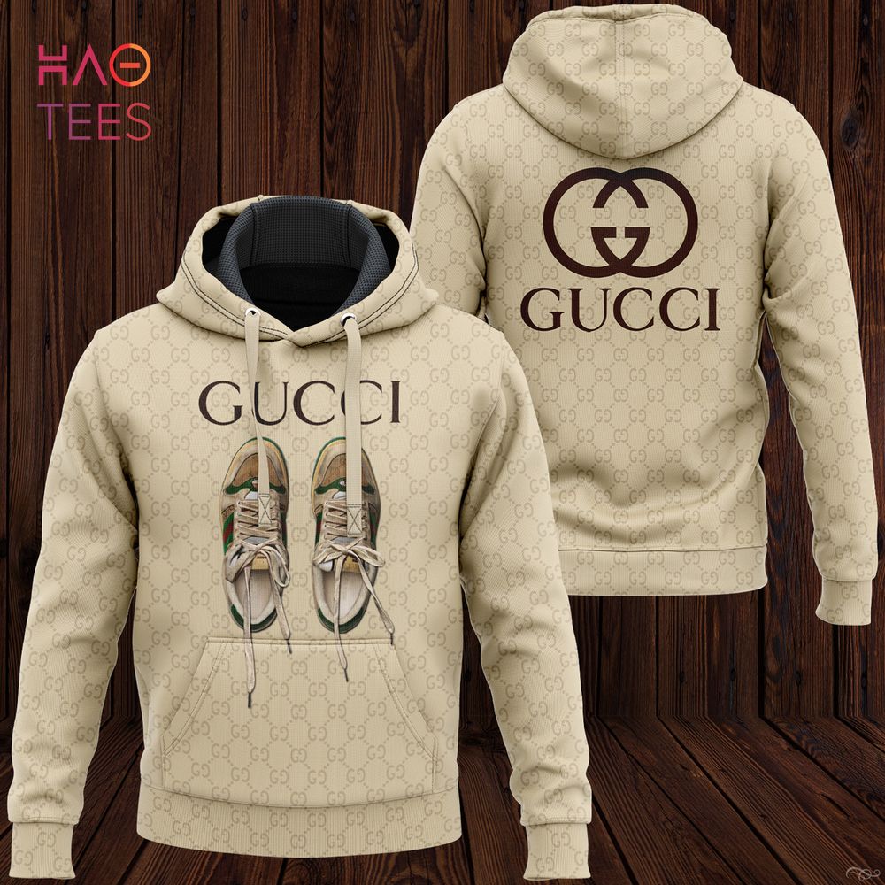 NEW Gucci Luxury Brand Hoodie And Pants All Over Printed