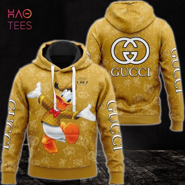 NEW Gucci Gold 3D Hoodie And Pants Limited Edition