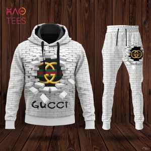 NEW Gucci Luxury Brand 3D Hoodie And Pants Limited Edition