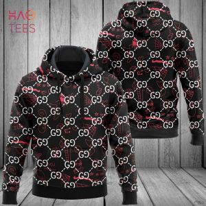 NEW Gucci Luxury Brand Hoodie And Pants All Over Printed