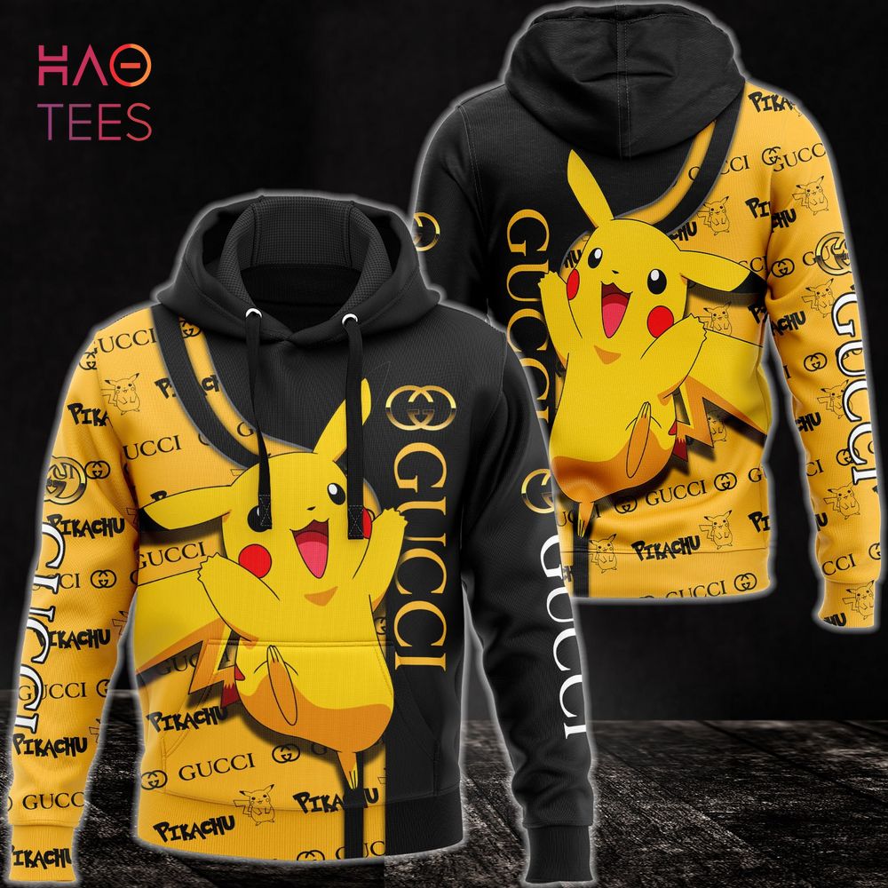 NEW Gucci Pikachu 3D Hoodie And Pants Limited Edition Luxury Store