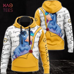 NEW Gucci White Gold 3D Hoodie And Pants Limited Edition