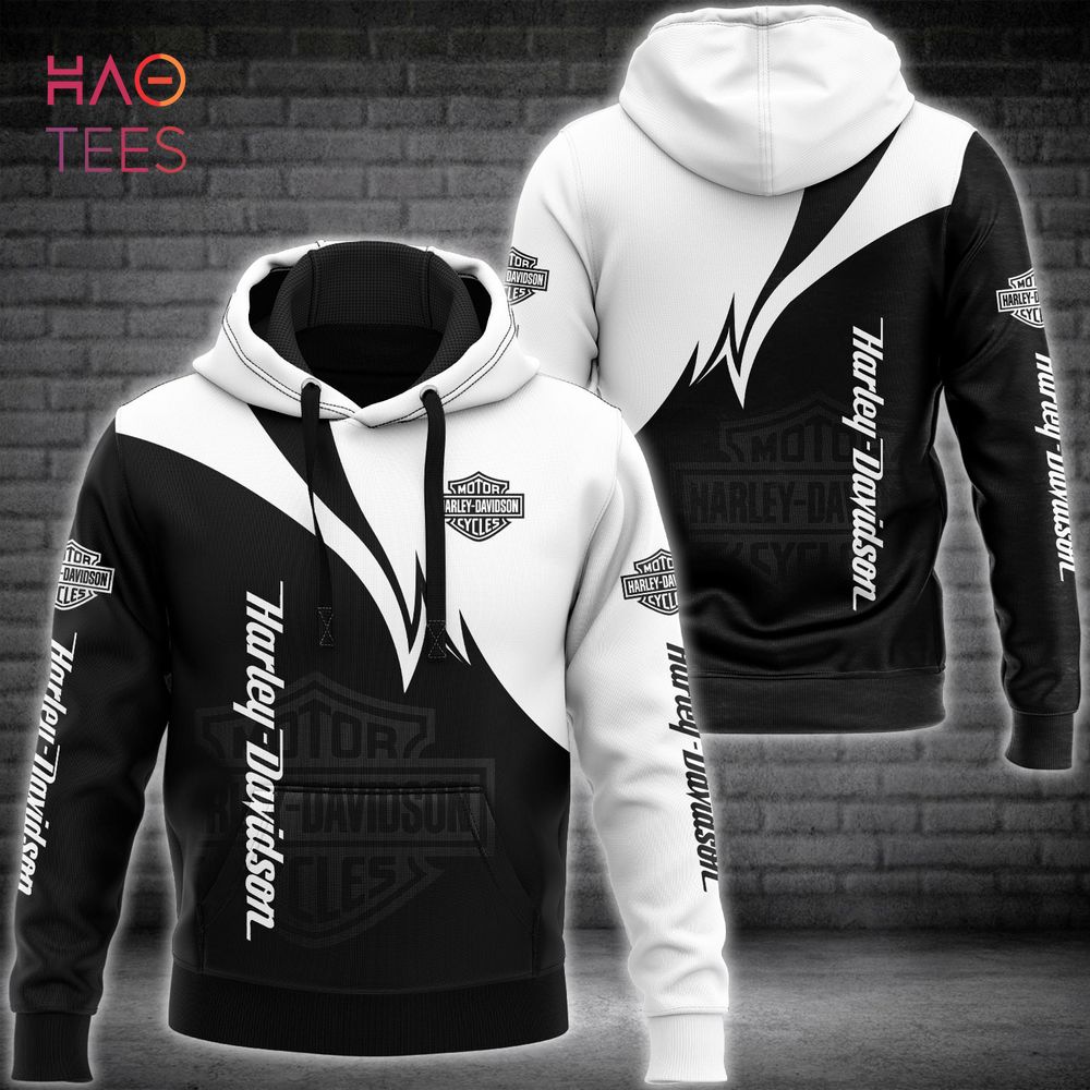 NEW Harlay-Davidson Black White Hoodie Pants Limited Edition