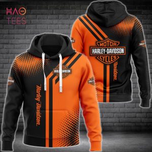NEW Harlay-Davidson Orange Black Hoodie Pants Limited Edition