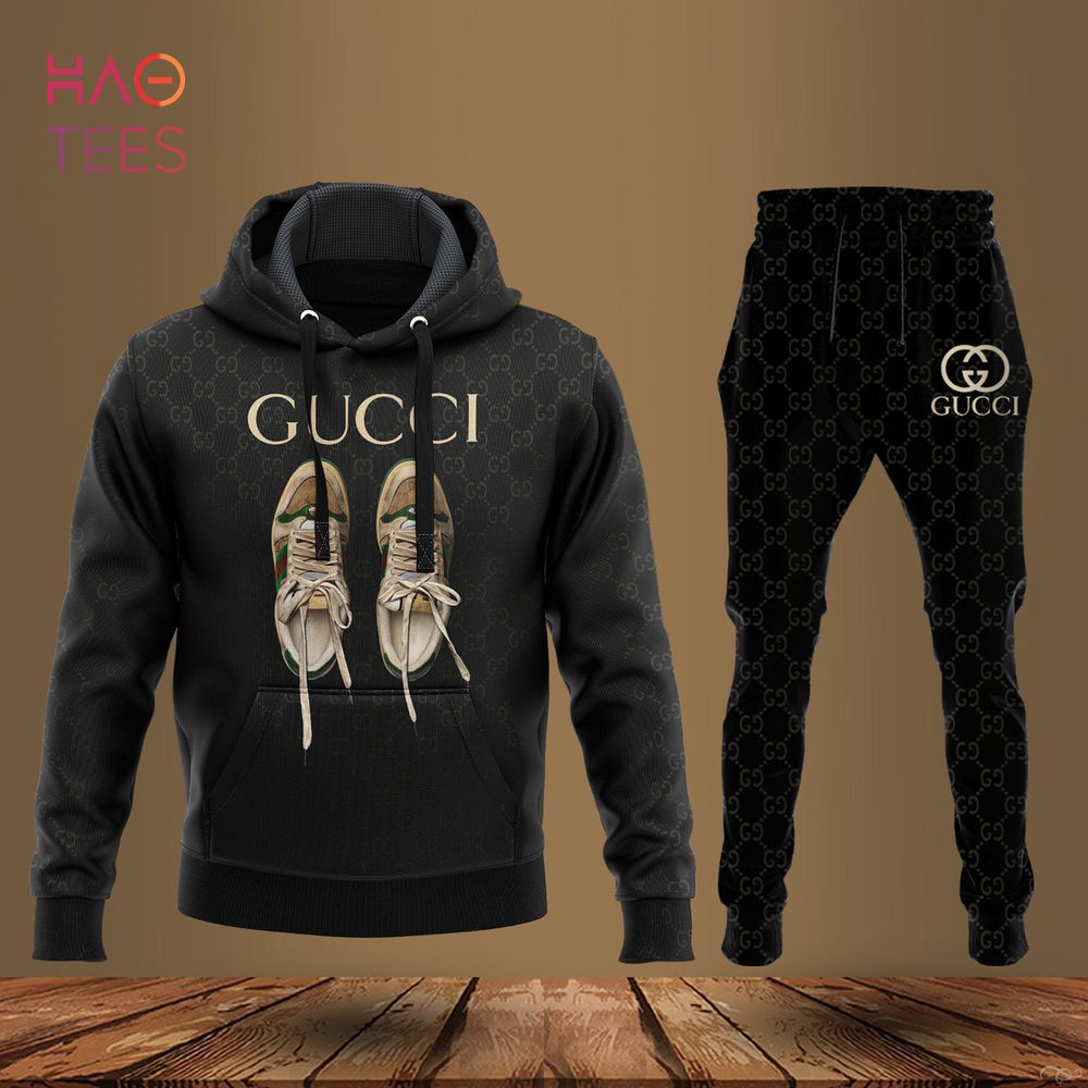 [BEST] Gucci Luxury Brand Black Hoodie Pants Limited Edition