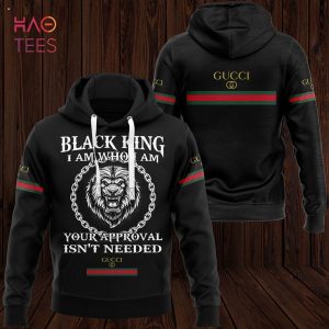 HOT Gucci Black King Luxury Brand Hoodie Pants Limited Edition