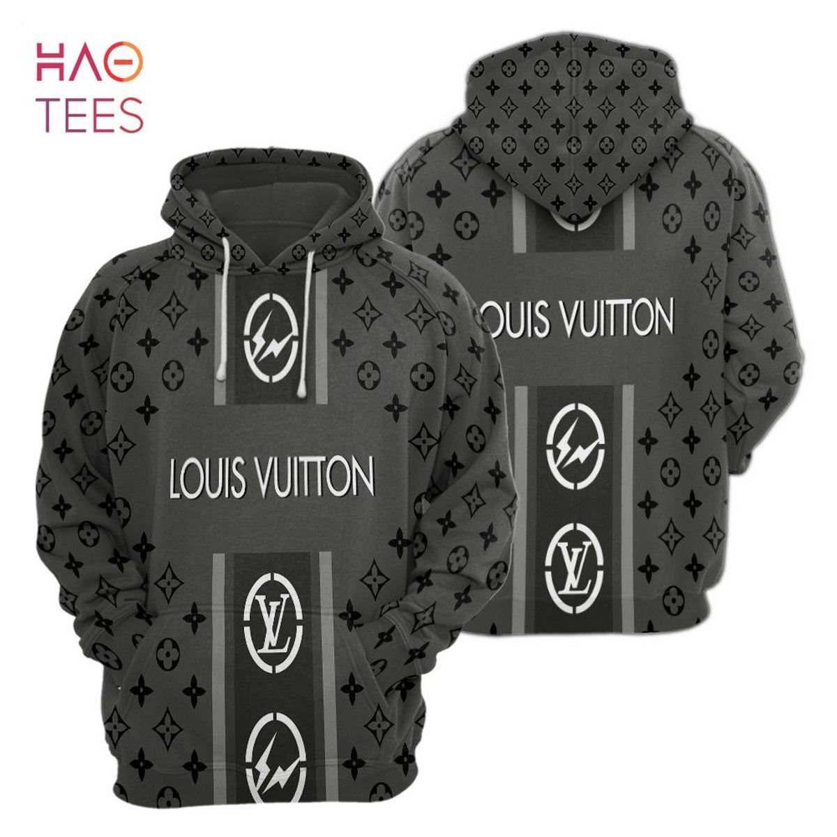 NEW Louis Vuitton Luxury French Fashion White Hoodie Pants Pod Design