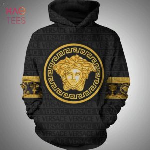 NEW Versace Black Gold Luxury French Fashion Hoodie Pants Limited Edition