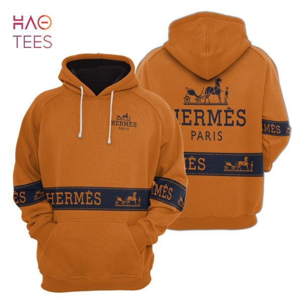 [Available] Hermes Orange Hoodie Pants Pod Design