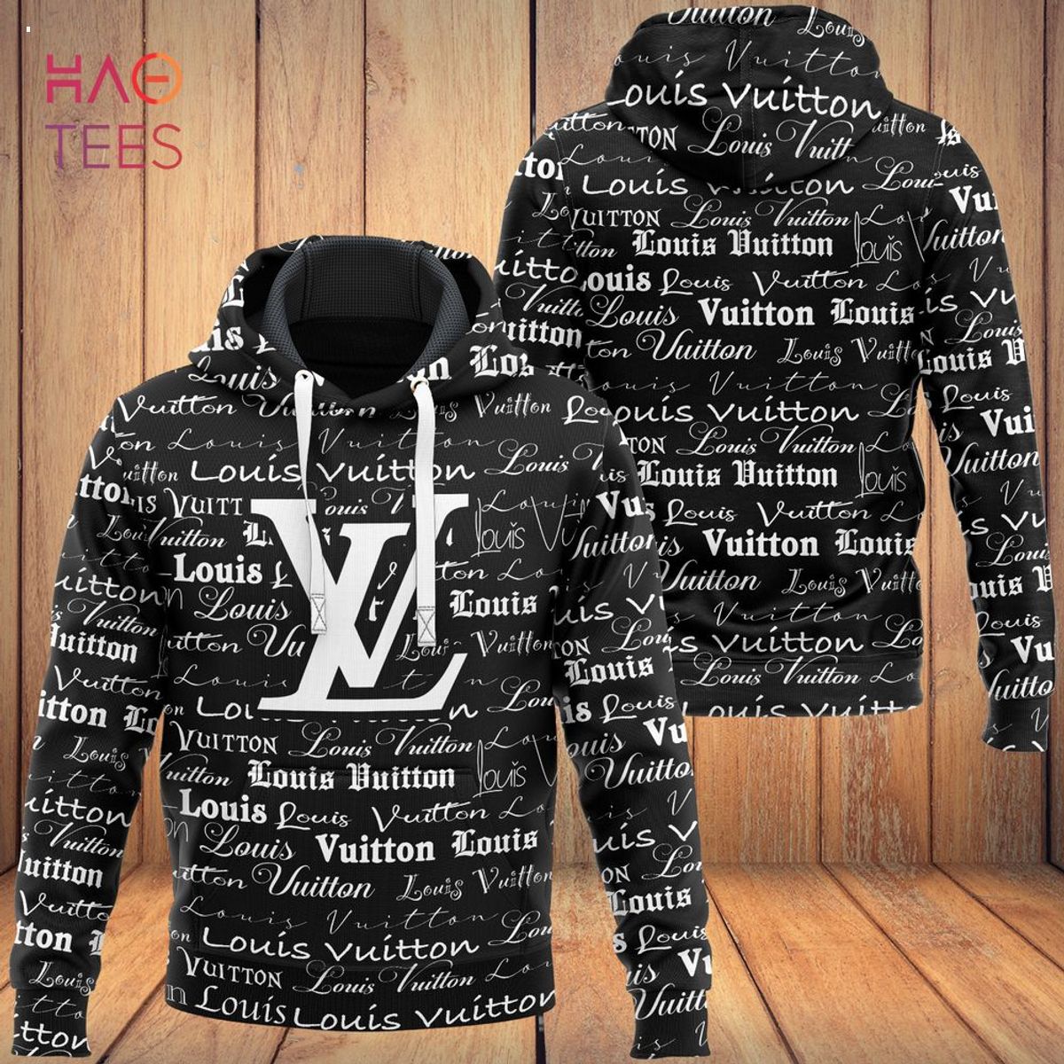 [TRENDING] Louis Vuitton Black White Luxury Brand Hoodie Pants Limited Edition