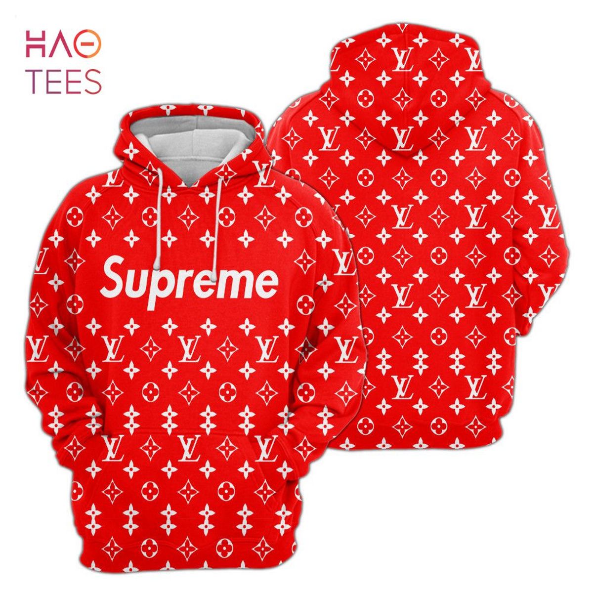 [TRENDING] Supreme Red Luxury Brand Hoodie Pants Limited Edition