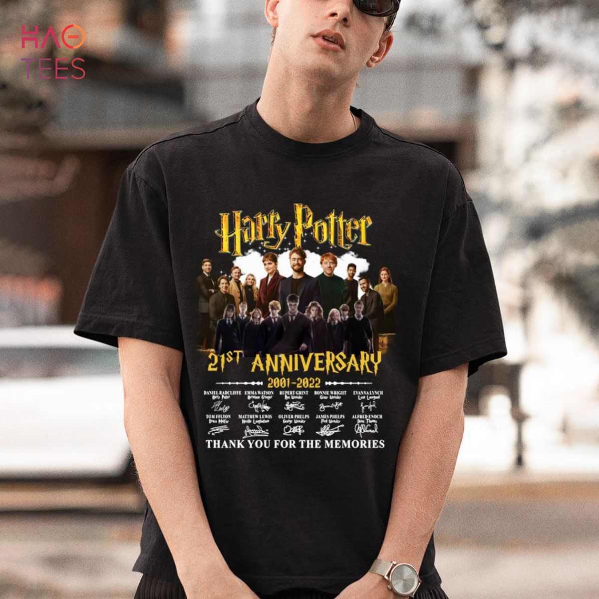 21st Anniversary 2001 2022 Harry Potter Signatures Thank You For The Memories Shirt
