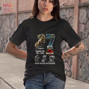 27 Years of Jurassic Park 1993-2020 Shirt