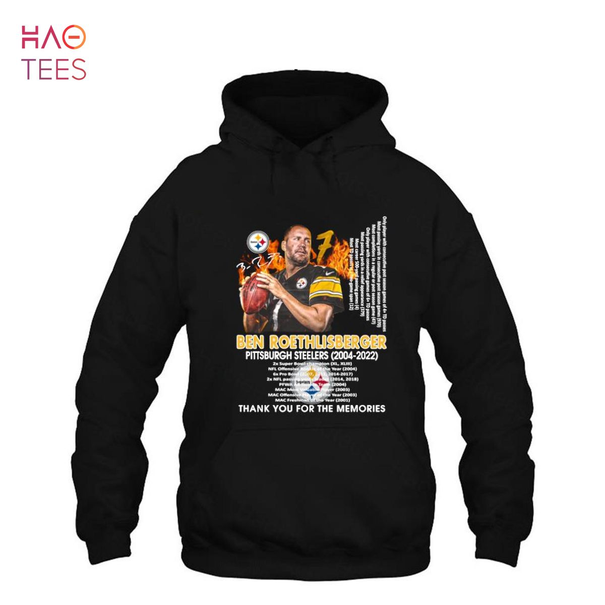 Thank you ben roethlisberger Pittsburgh steelers nfl shirt, hoodie