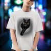 Black Cat Black Shirt