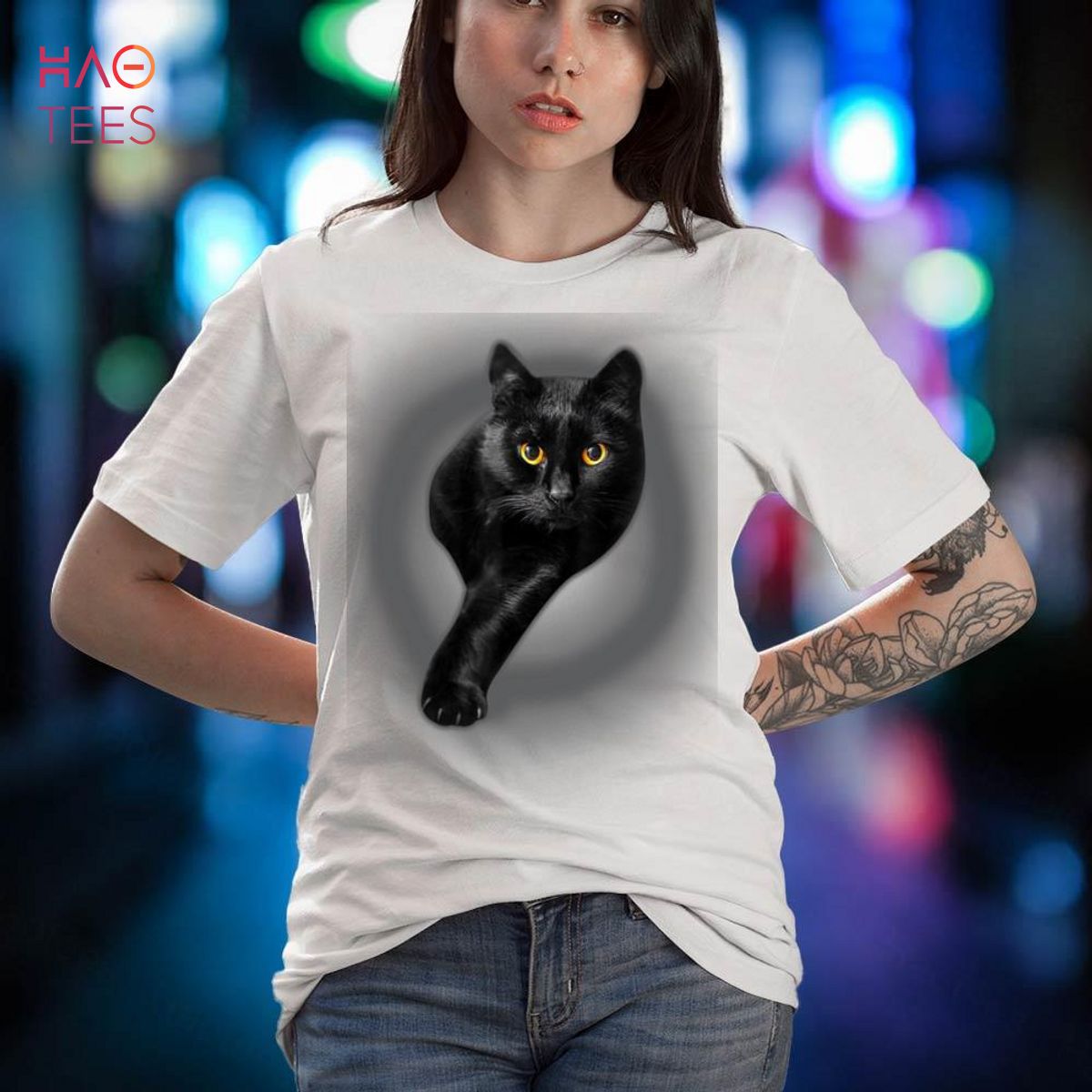 Black Cat Black Shirt Black Cat Black Shirt