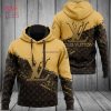 HOT Louis Vuitton Black Gold Hoodie Pants Limited Edition
