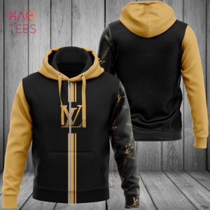 [Available] Louis Vuitton Gold Black Luxury Brand Hoodie Pants Limited Edition