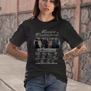 BEST Fast And Furious 21 Years 2001 2022 Thank You For The Memories Shirt