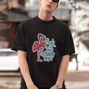 BEST Flamingo Sandy Toes and Salty Lips sticker Shirt